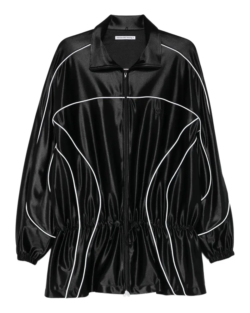 Alexander Wang reflective piping drop waist mini dress - Schwarz Schwarz
