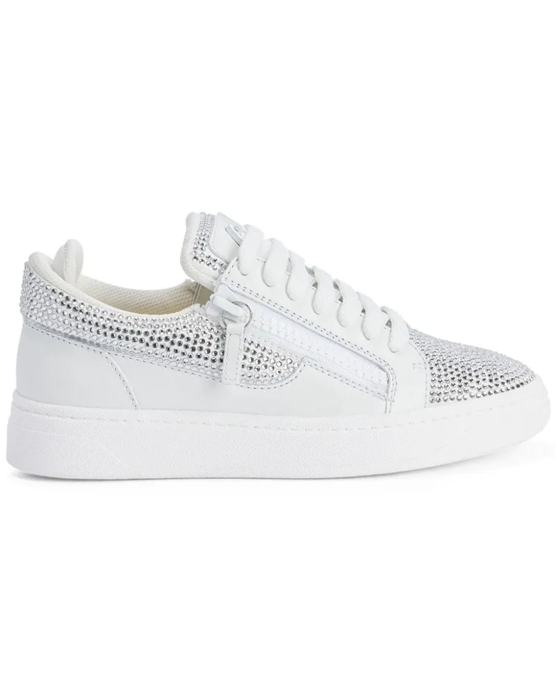 Giuseppe Zanotti Sneakers mit Strass - Weiß Weiß