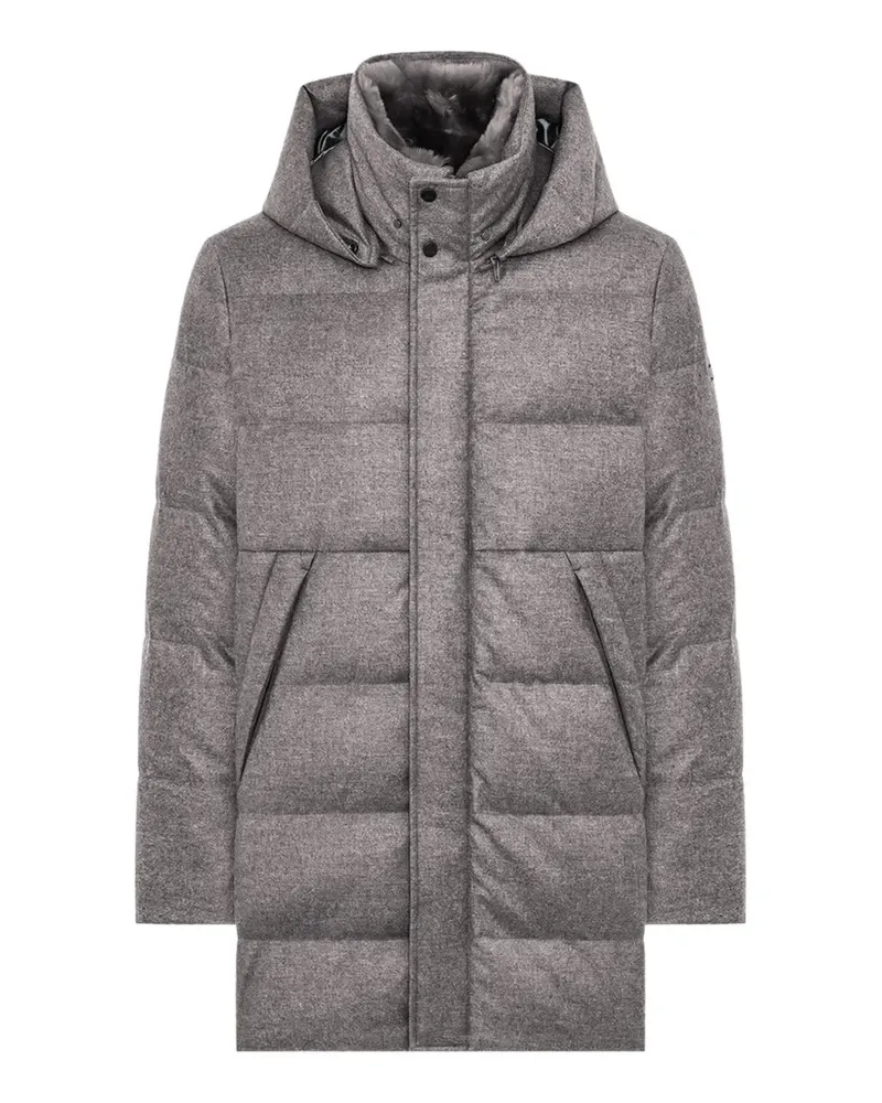 DUNO Gesteppte Magnus Levico Kapuzenjacke - Grau Grau