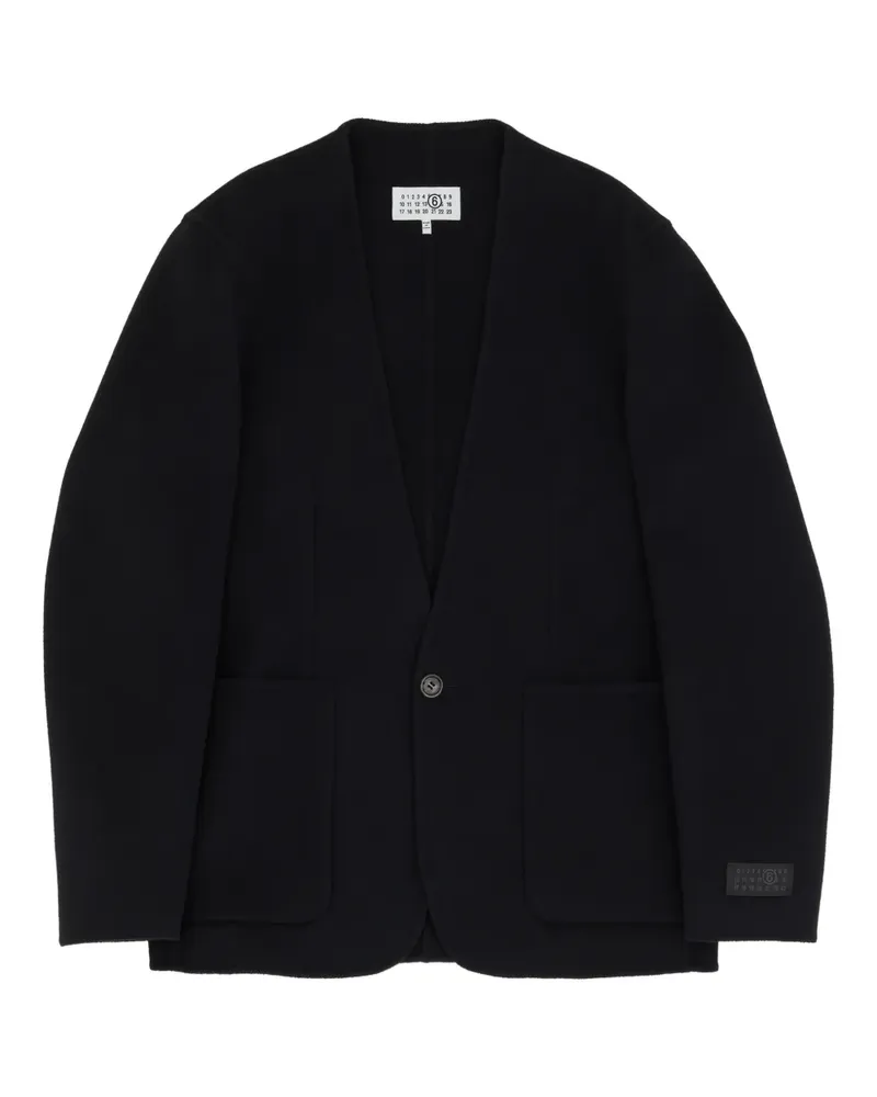 Maison Margiela Einreihige Jacke - Schwarz Schwarz