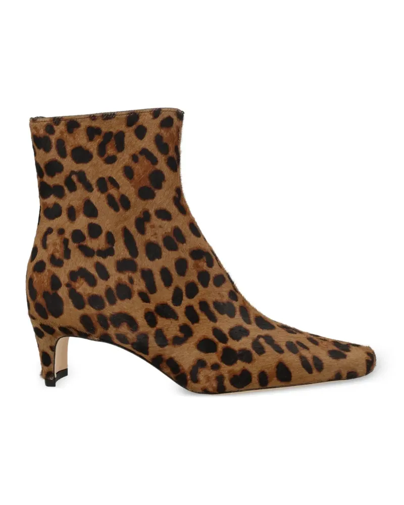 STAUD Stiefel mit Leopardenprint - Braun Braun