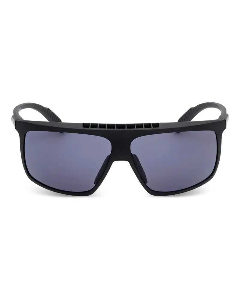 adidas rectangle-frame sunglasses - Schwarz Schwarz