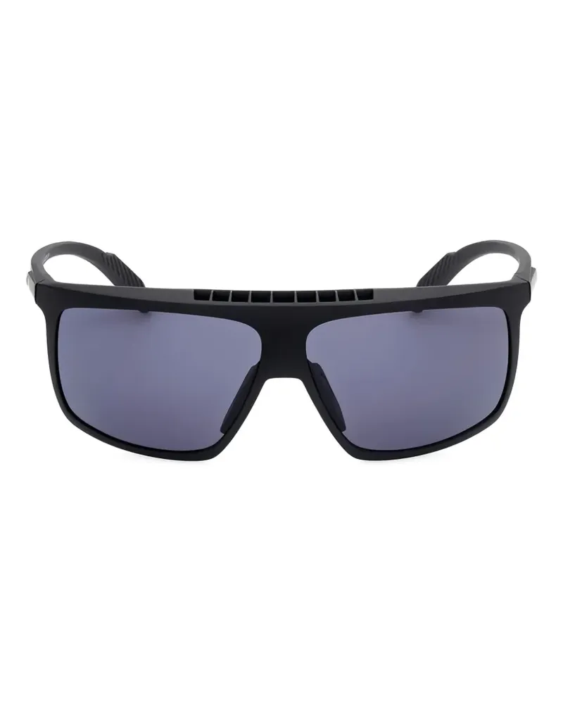 adidas rectangle-frame sunglasses - Schwarz Schwarz