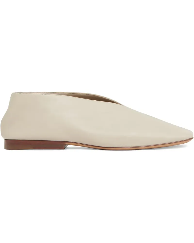 Mansur Gavriel Ballerinas aus Leder - LIGHT GREY Light