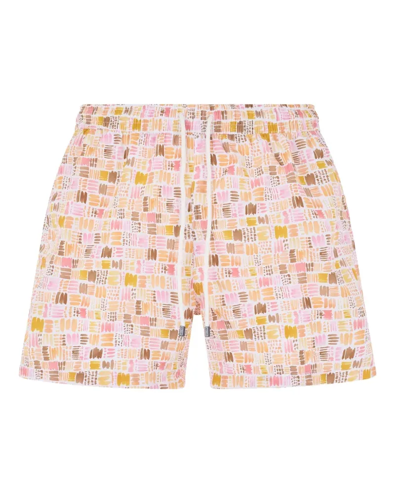 Fedeli abstract-print swim shorts - Nude Nude