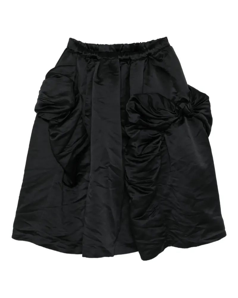 Comme des Garçons Drapierter Rock - Schwarz Schwarz