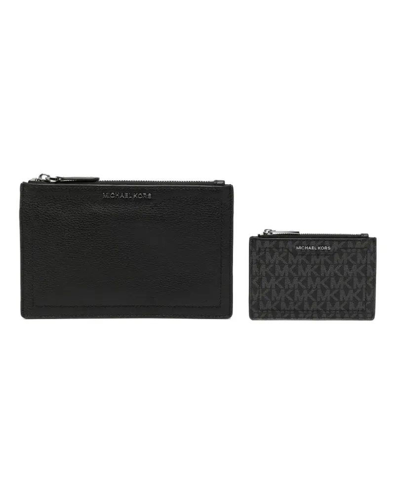 Michael Kors Hudson Clutch-Set - Schwarz Schwarz