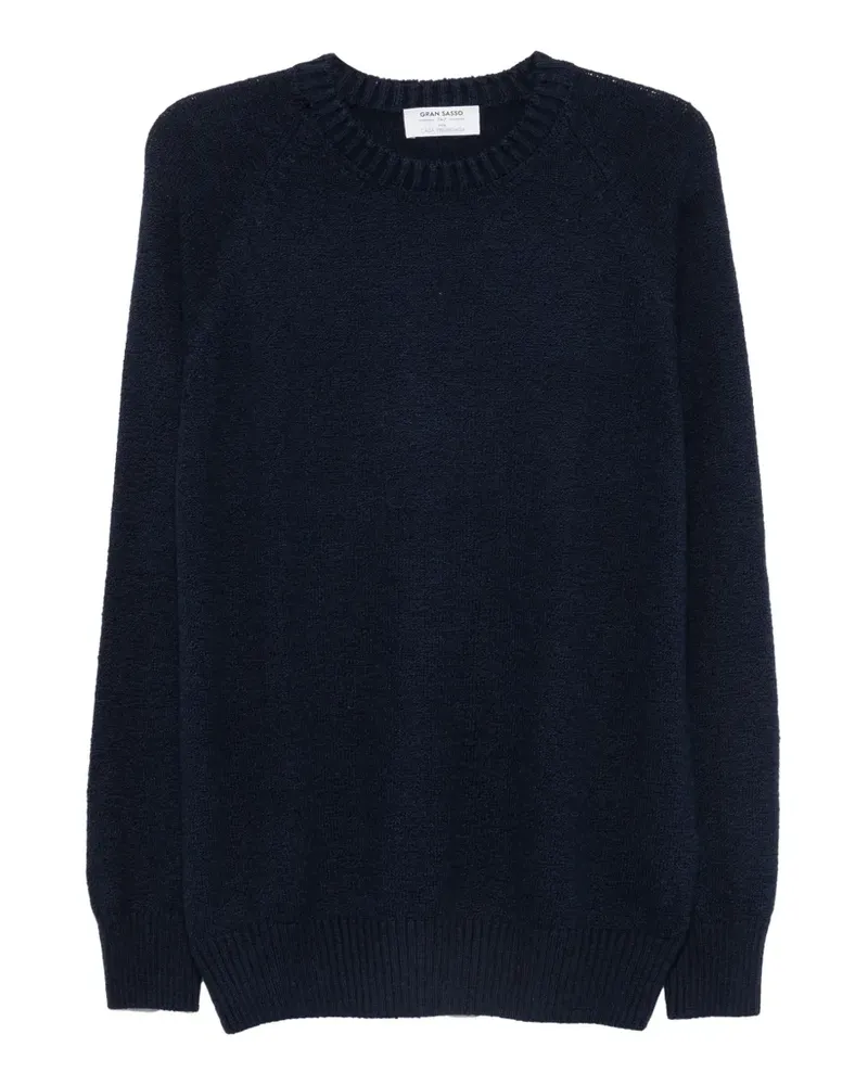 Gran Sasso raglan-sleeve cotton sweater - Blau Blau