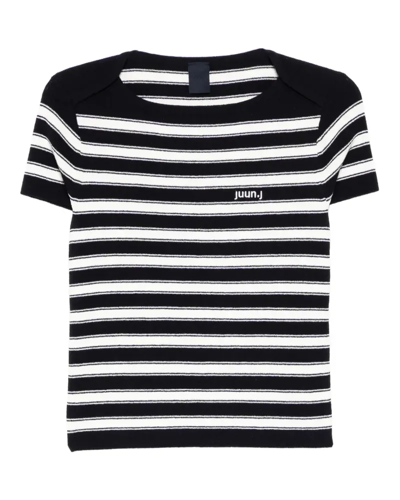JUUN.J Gestreiftes T-Shirt - Blau Blau