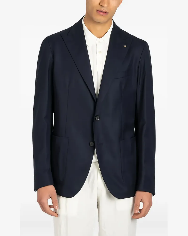 Tagliatore Sakko mit aufgesetzten Taschen - Blau Blau
