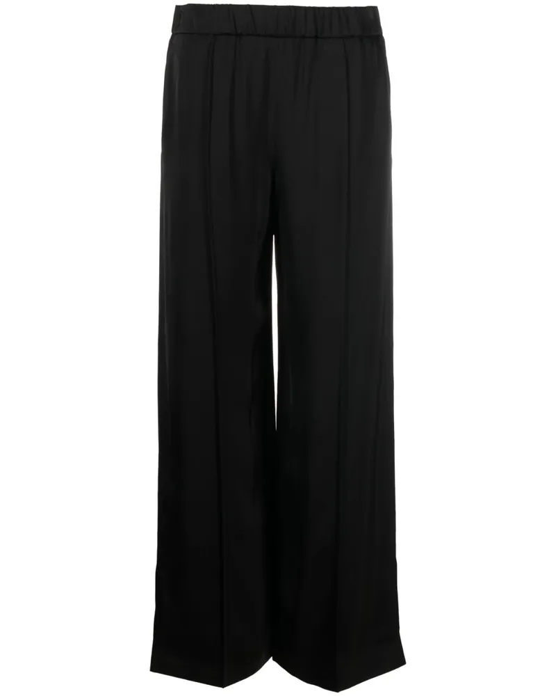Jil Sander Gerade Hose mit Stretchbund - Schwarz Schwarz
