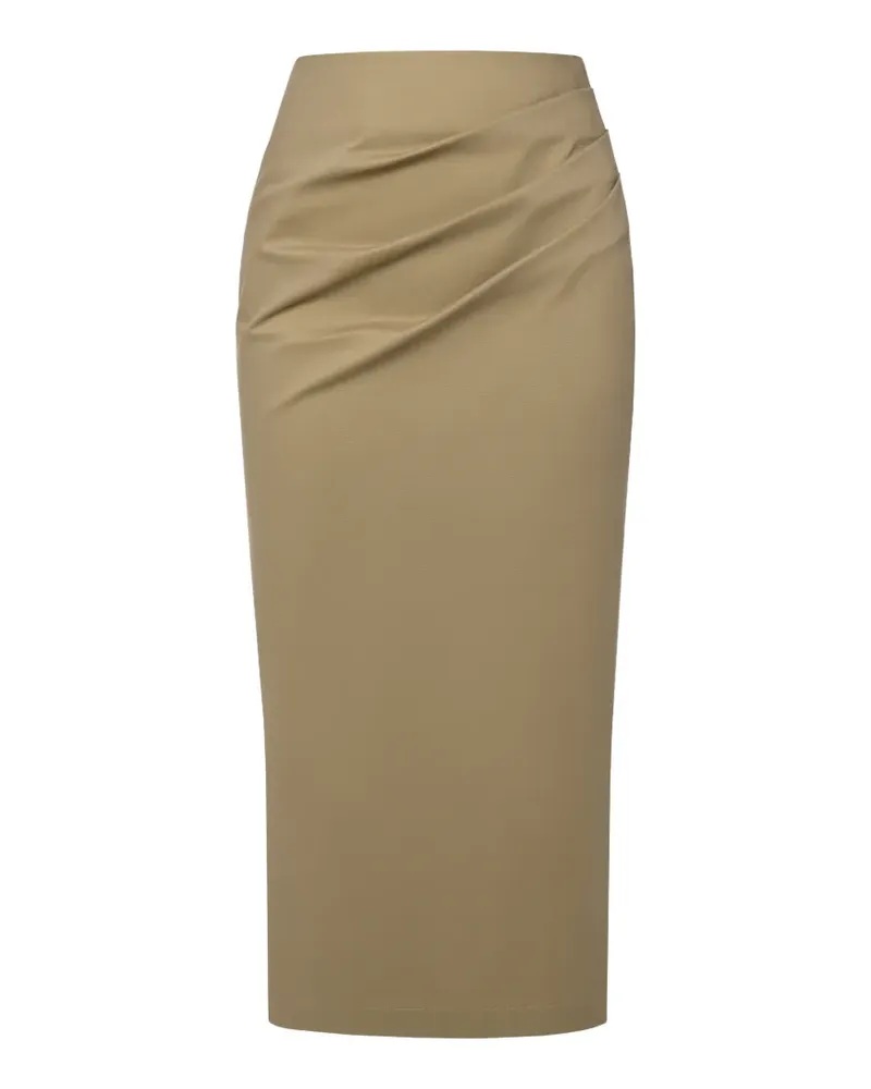 ANOUKI draped-waist midi skirt - Grün Grün