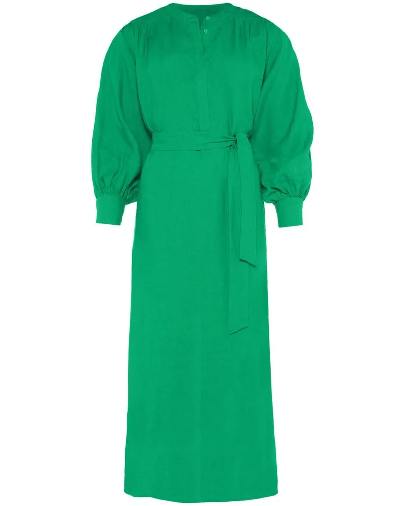 Eres Langes Aimée Leinenkleid - Grün Grün
