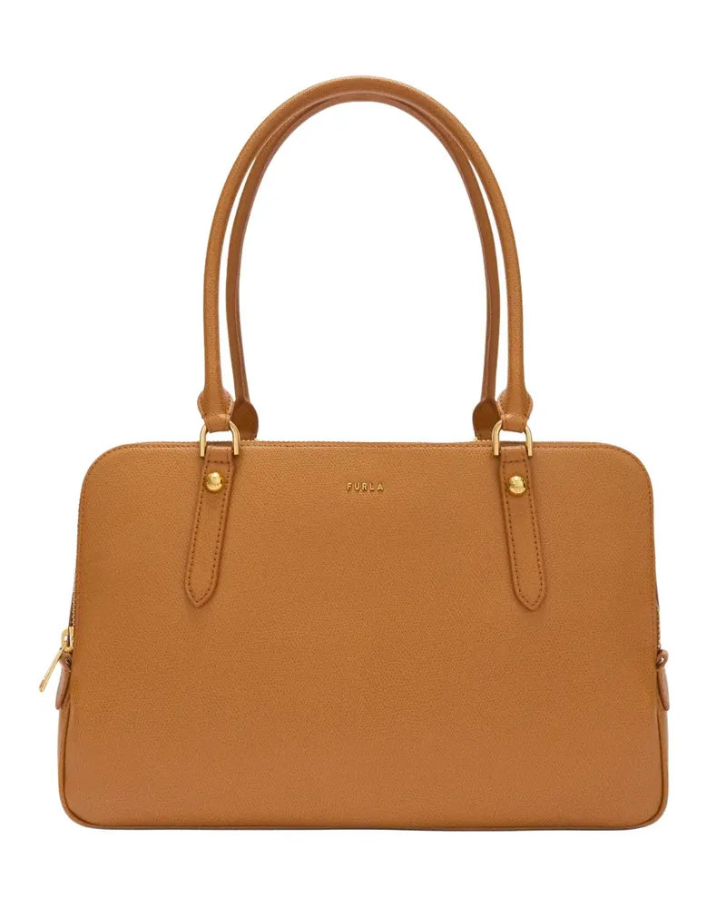 Furla Großer Tote Bag aus strukturiertem Leder - Braun Braun