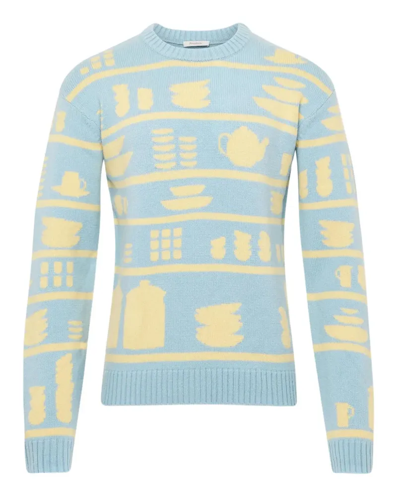J.W.Anderson Pullover aus Geschirr-Jacquard - Blau Blau