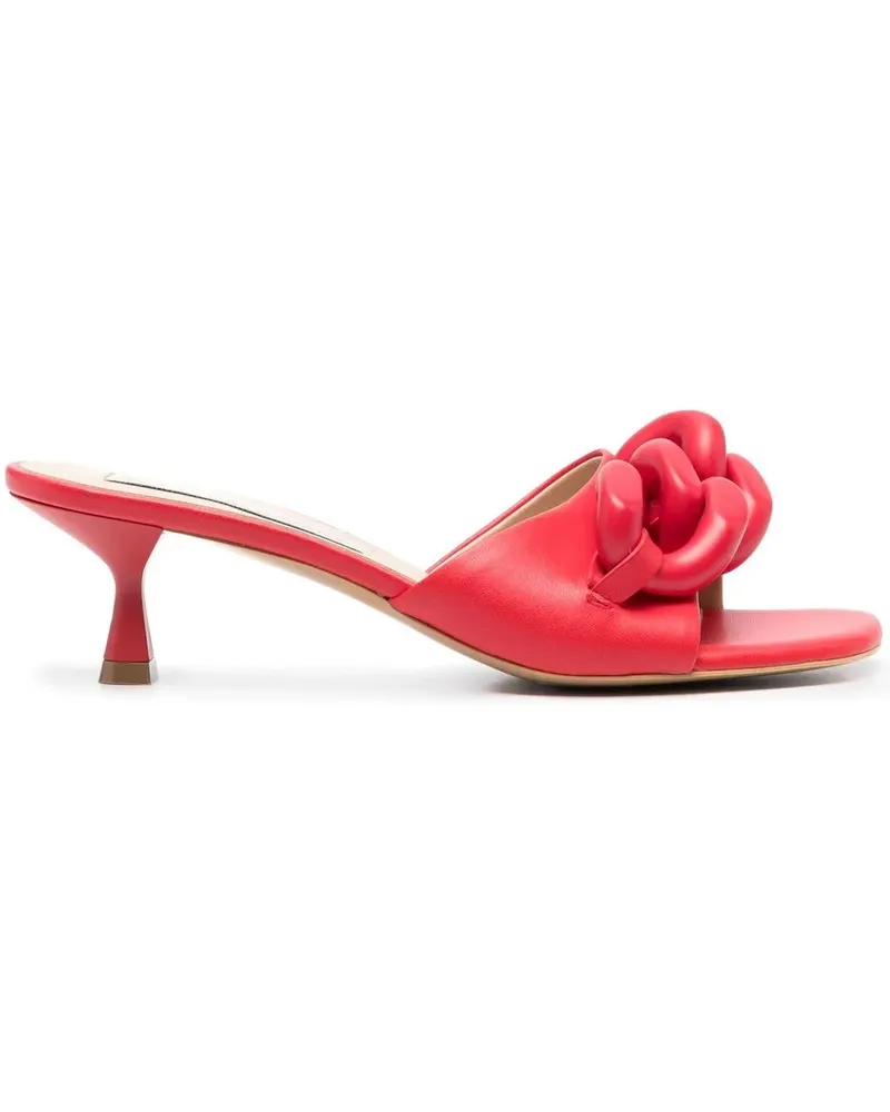 Stella McCartney Sandalen mit Kettendetail 60mm - Rot Rot