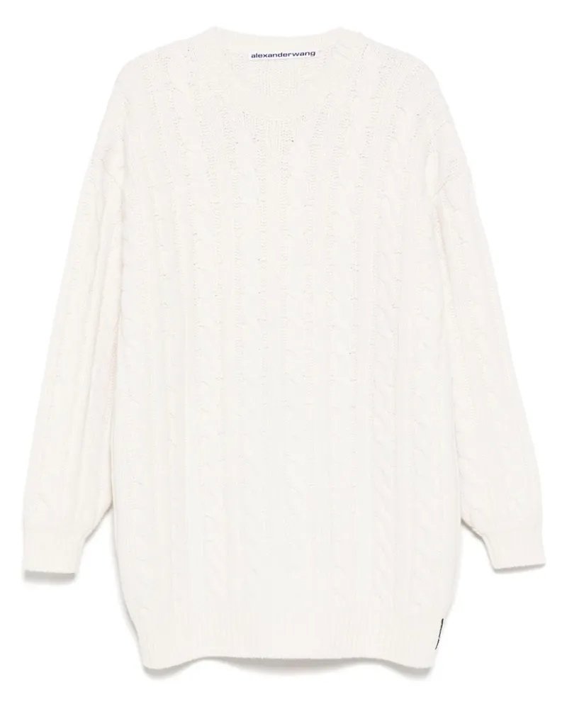 Alexander Wang Pullover mit Kristallen - Weiß Weiß