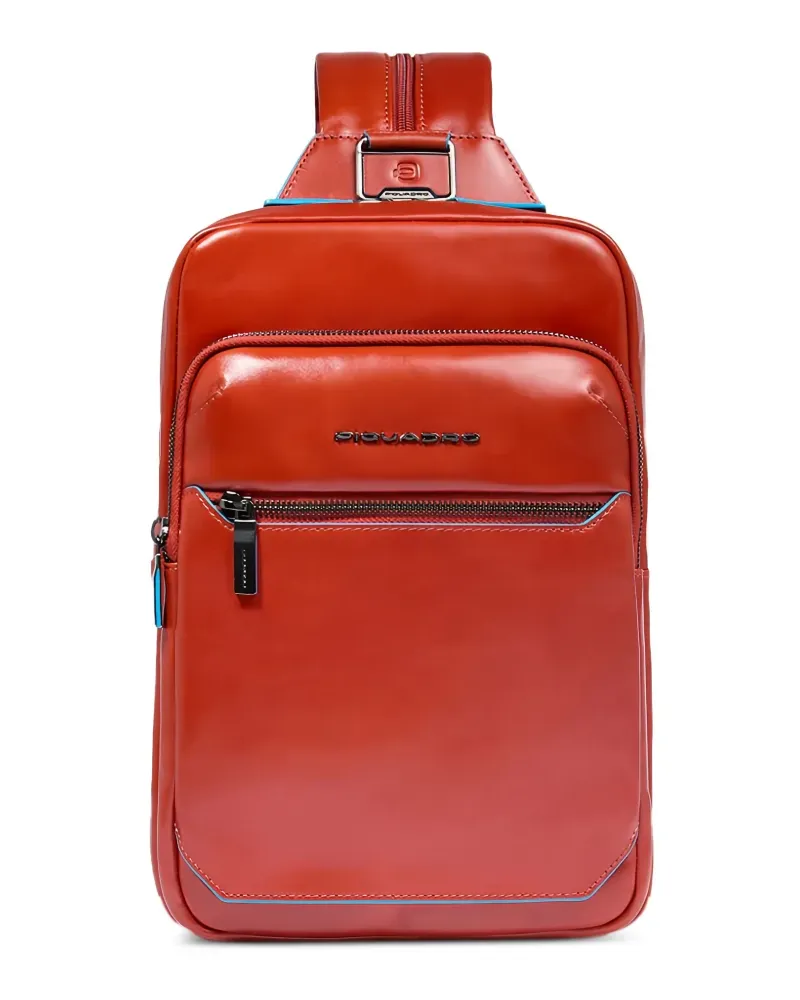 Piquadro zip-top fastening bag - Orange Orange