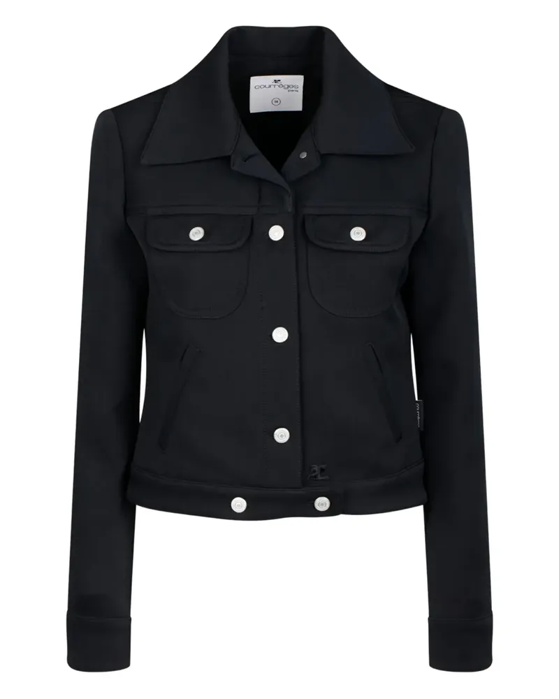 Courrèges Trucker-Jacke - Schwarz Schwarz