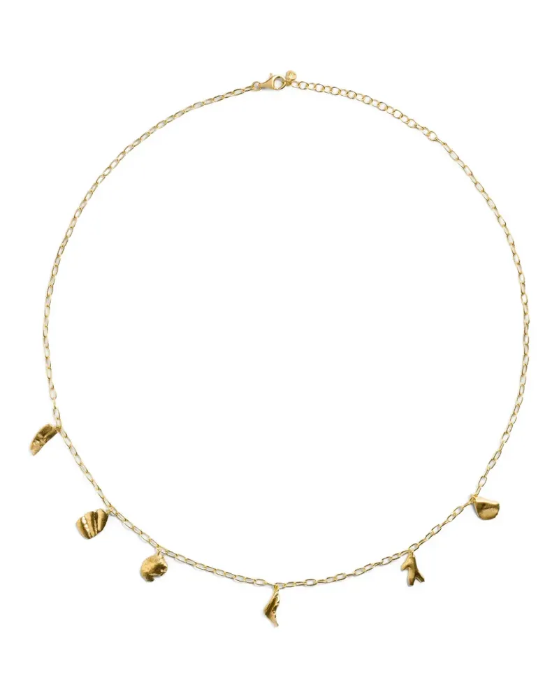 Monica Vinader Asymmetrische Fragments Halskette - Gold Gold