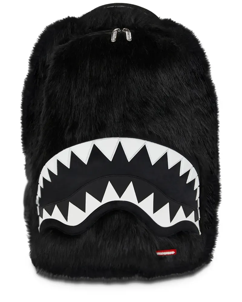 Sprayground Cray Hai-Rucksack aus Faux Fur - Schwarz Schwarz