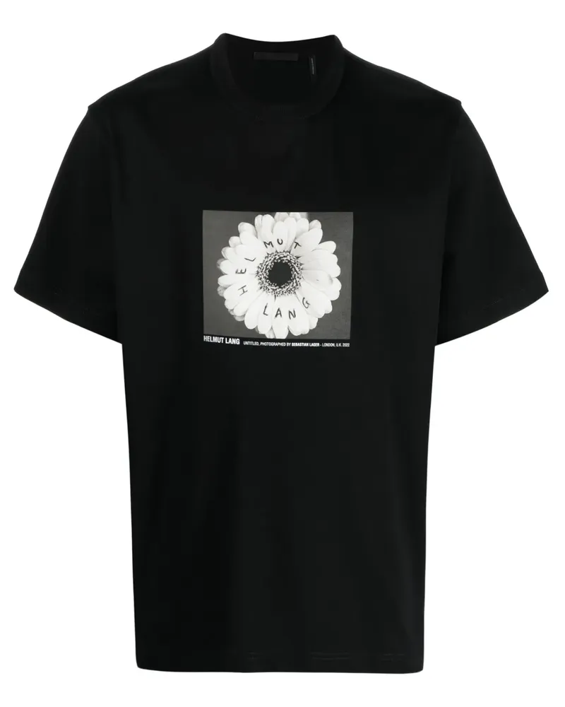 Helmut Lang T-Shirt mit Foto-Print - Schwarz Schwarz
