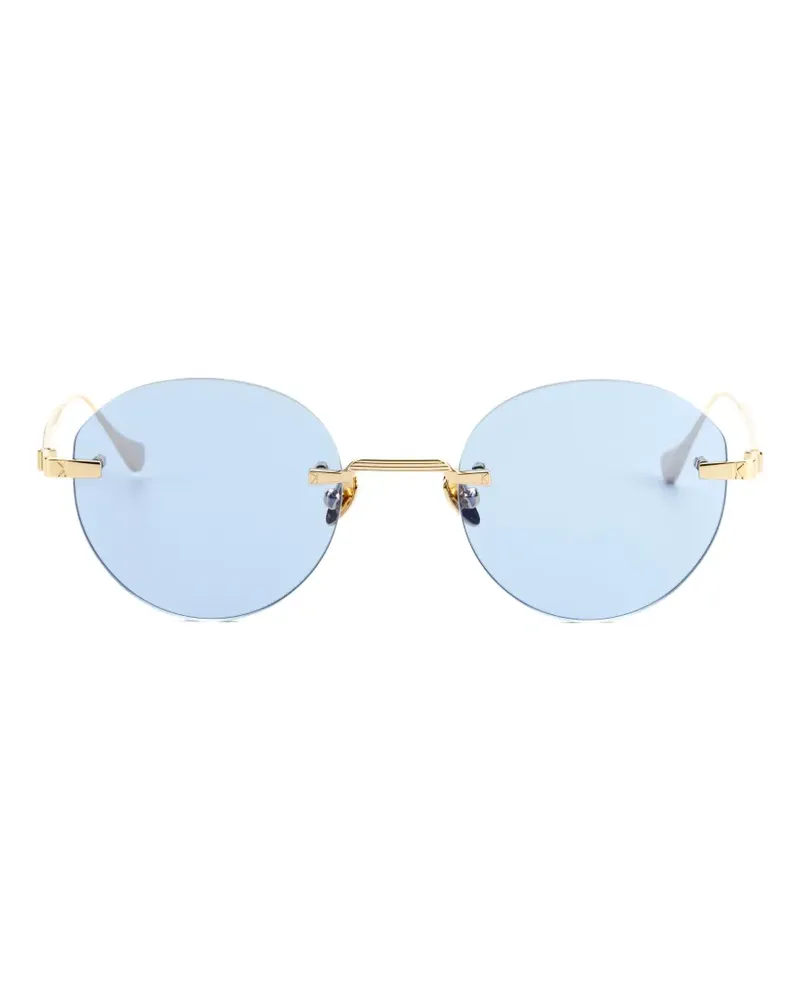 Kyme Charles rimless round-frame sunglasses - Gold Gold