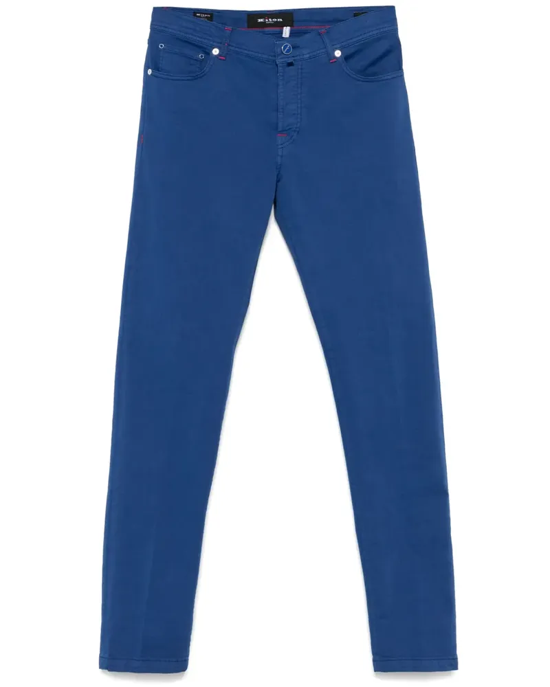 Kiton Klassische Hose - Blau Blau