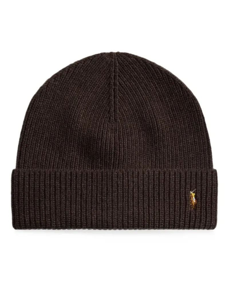 Ralph Lauren Signature Pony wool-blend beanie - Braun Braun