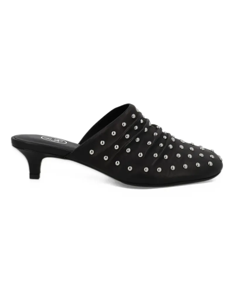 ash Eloise leather heeled mule - Schwarz Schwarz