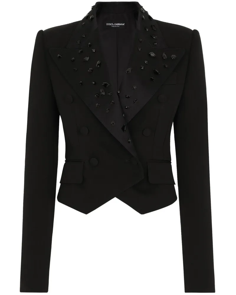 Dolce & Gabbana Blazer mit Kristallen - Schwarz Schwarz