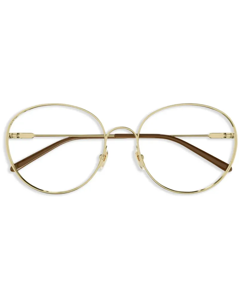 Chloé Brille mit Logo-Schild am Bügel - Gold Gold