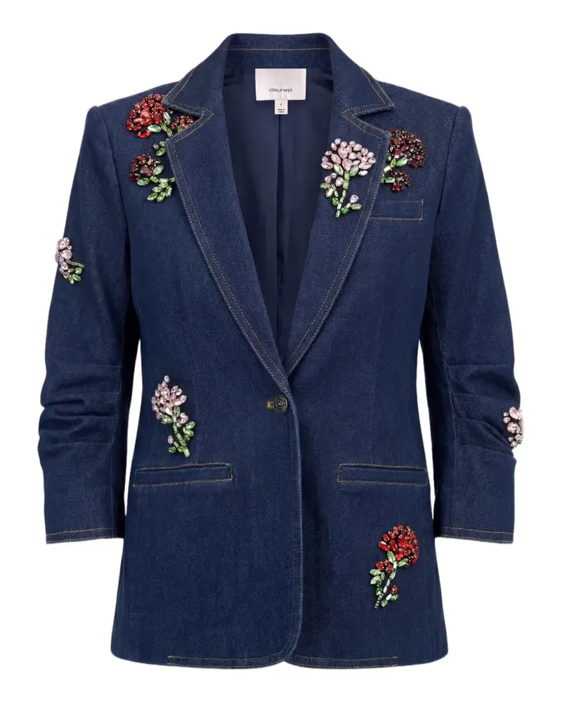 Cinq à Sept Khloe rhinestone-embellished blazer - Blau Blau
