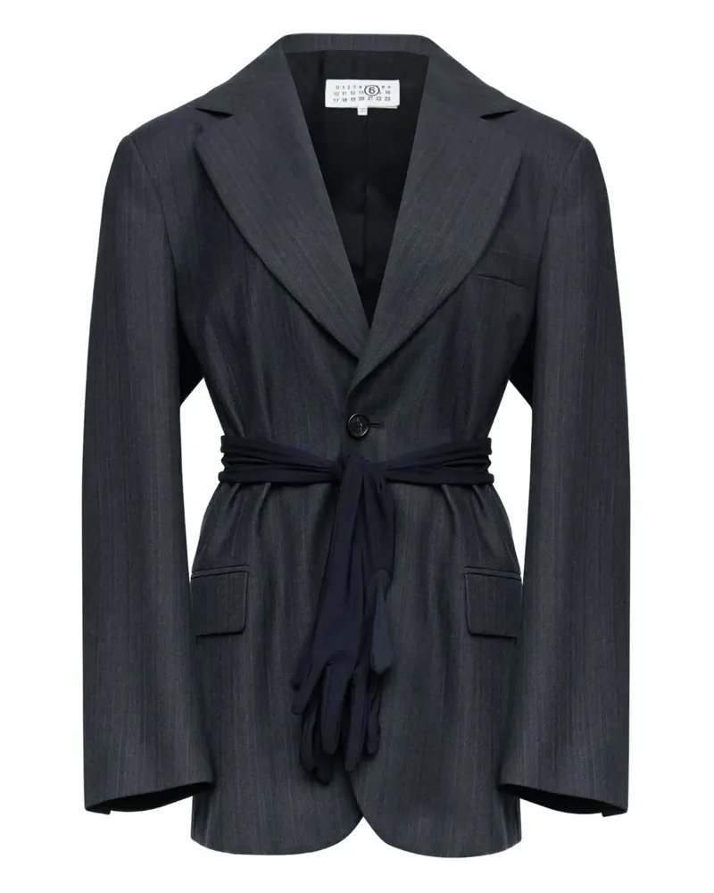 Maison Margiela Blazer mit Nadelstreifen - Grau Grau