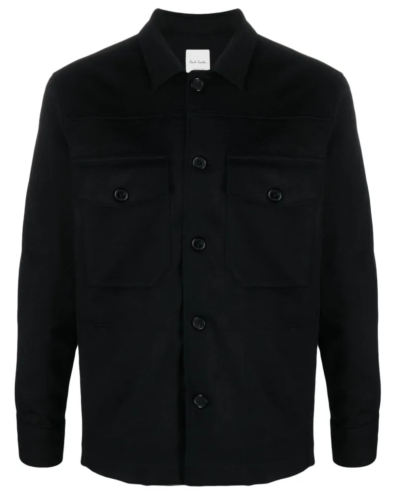 Paul Smith Hemdjacke mit Knopfleiste Schwarz