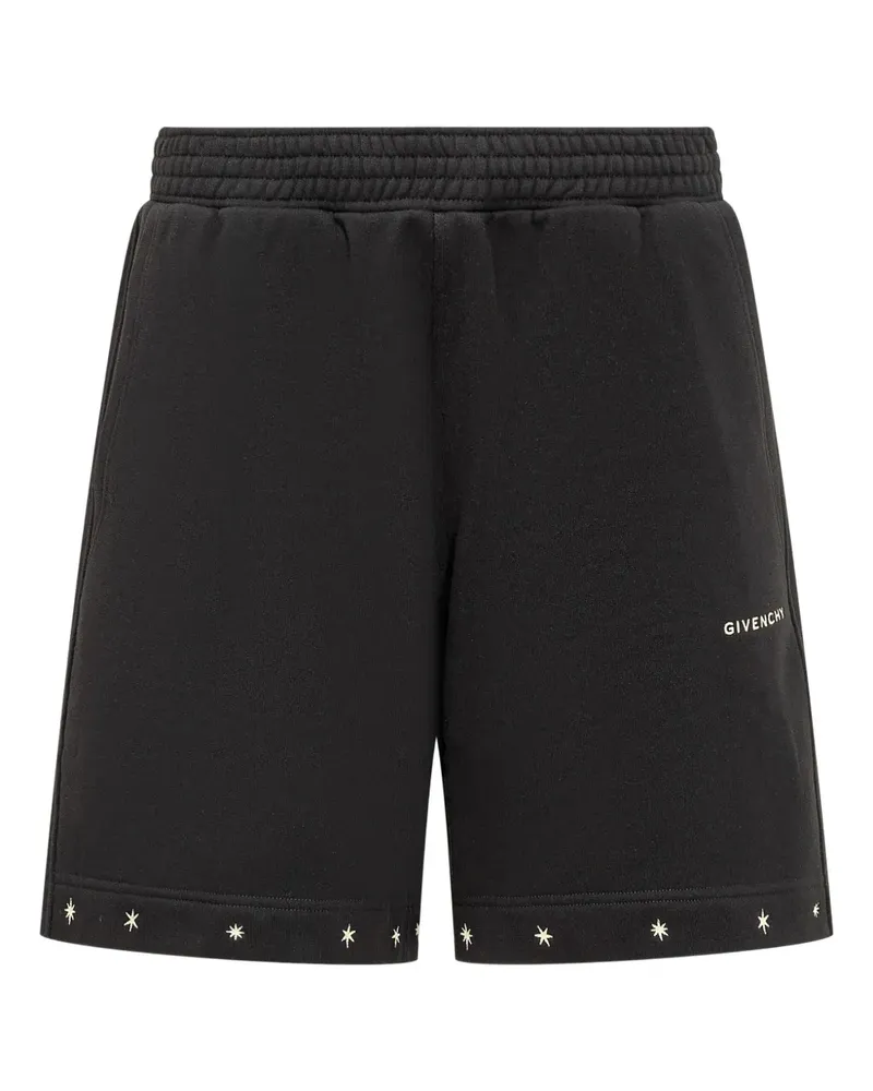 Givenchy Badeshorts mit Sternstickerei - Schwarz Schwarz