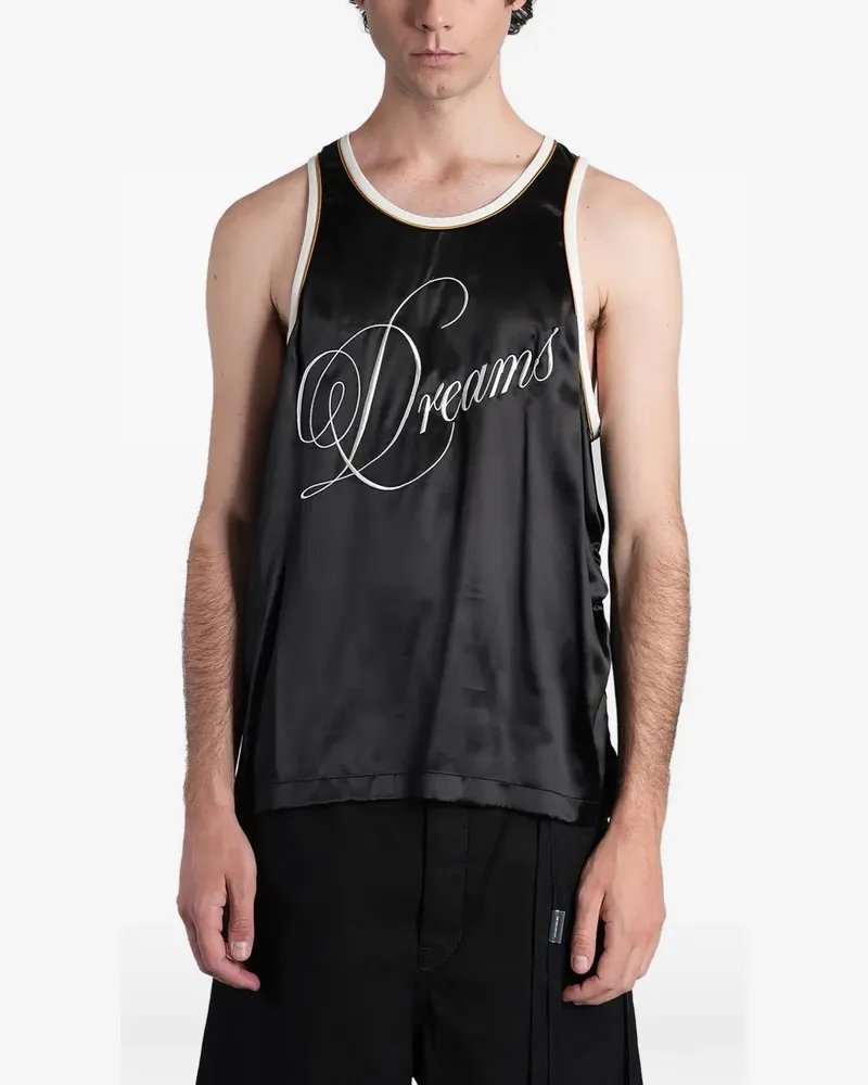 Ann Demeulemeester Endor wrinkled tank top - Schwarz Schwarz