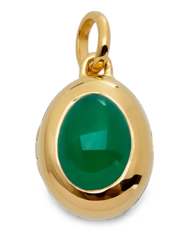 Monica Vinader May Birthstone Locket Halskette - Gold Gold