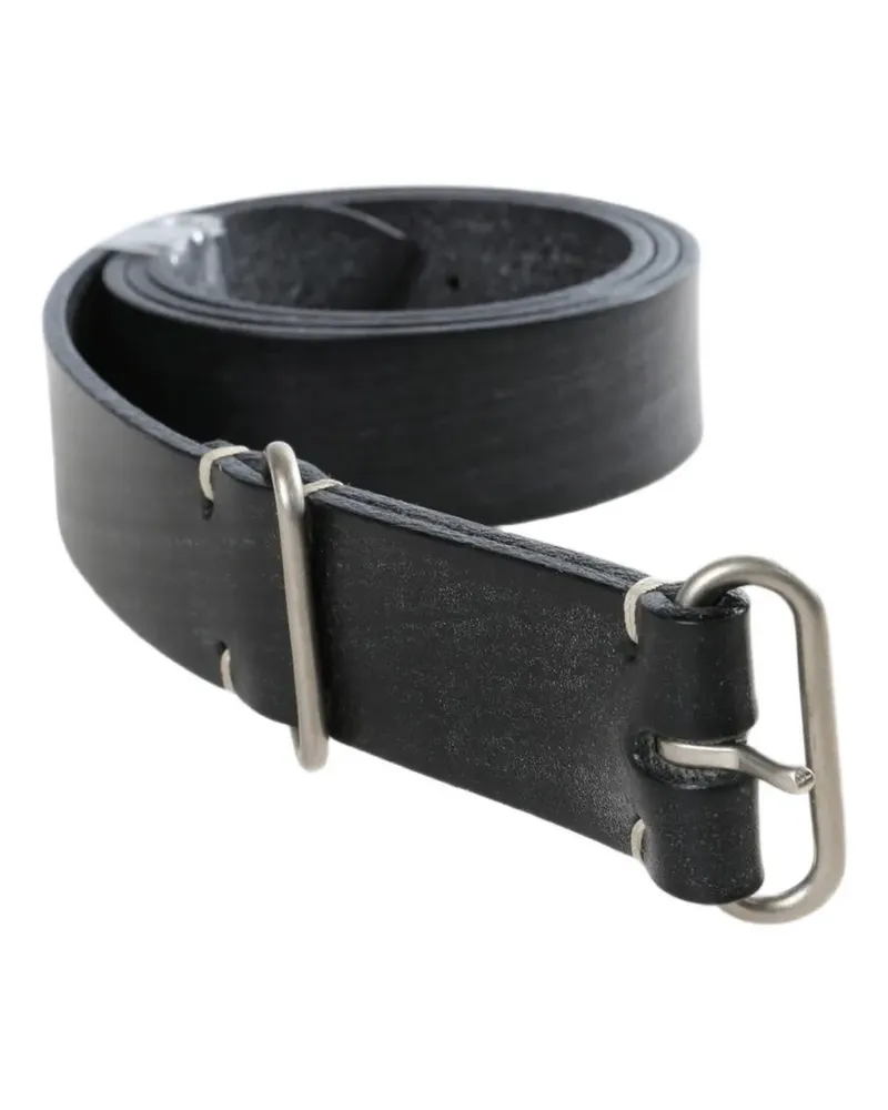 Margaret Howell Minimal buckle-fastening leather belt - Schwarz Schwarz