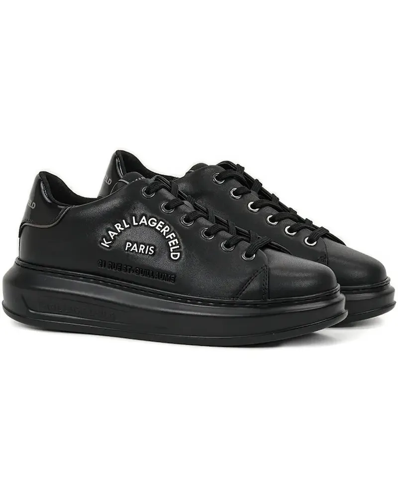 Karl Lagerfeld Flatform-Sneakers mit Logo - Schwarz Schwarz