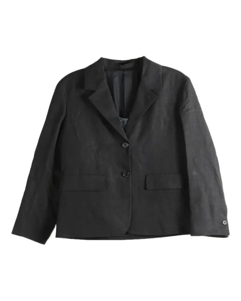 Margaret Howell notch-lapel flap-pocket jacket - Schwarz Schwarz