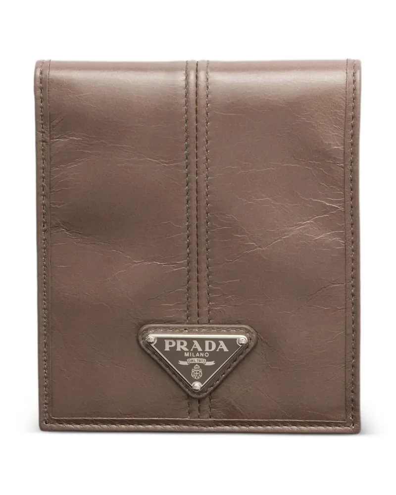 Prada leather wallet - Nude Nude