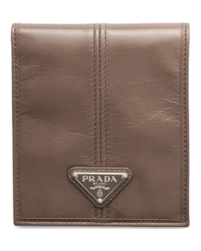 Prada leather wallet - Nude Nude