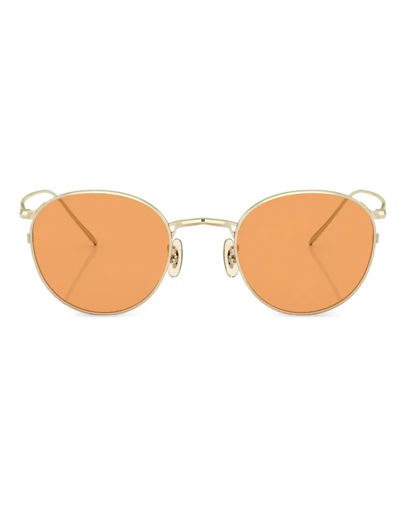 Oliver Peoples Sonnenbrille mit rundem Gestell - Gold Gold