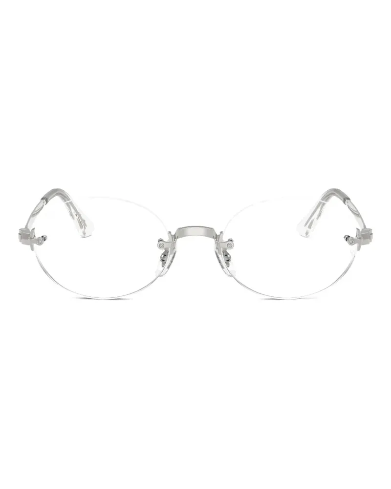 Ray Ban oval-frame glasses - Grau Grau