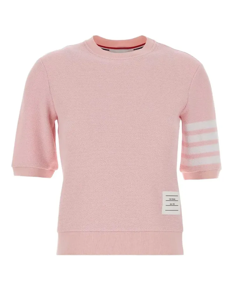 Thom Browne crew-neck T-shirt - Rosa Rosa