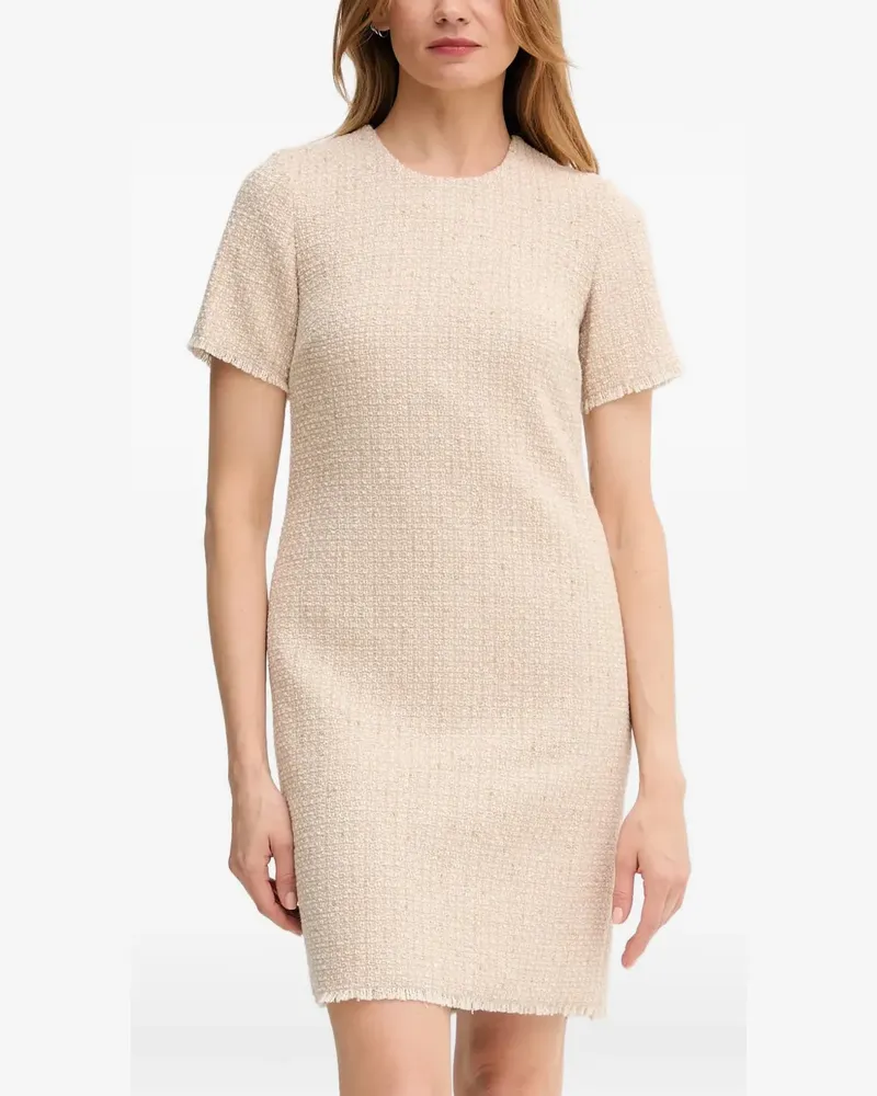 JOOP! Deani fringed hem dress - Nude Nude