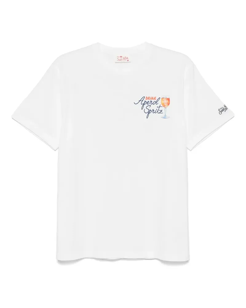 MC2 Saint Barth T-Shirt mit grafischem Print - Weiß Weiß