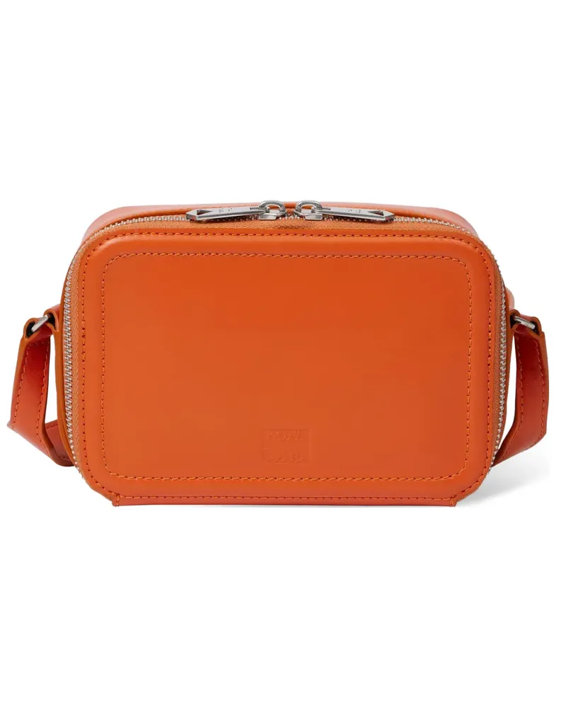 Paul Smith zipped leather shoulder bag - Orange Orange