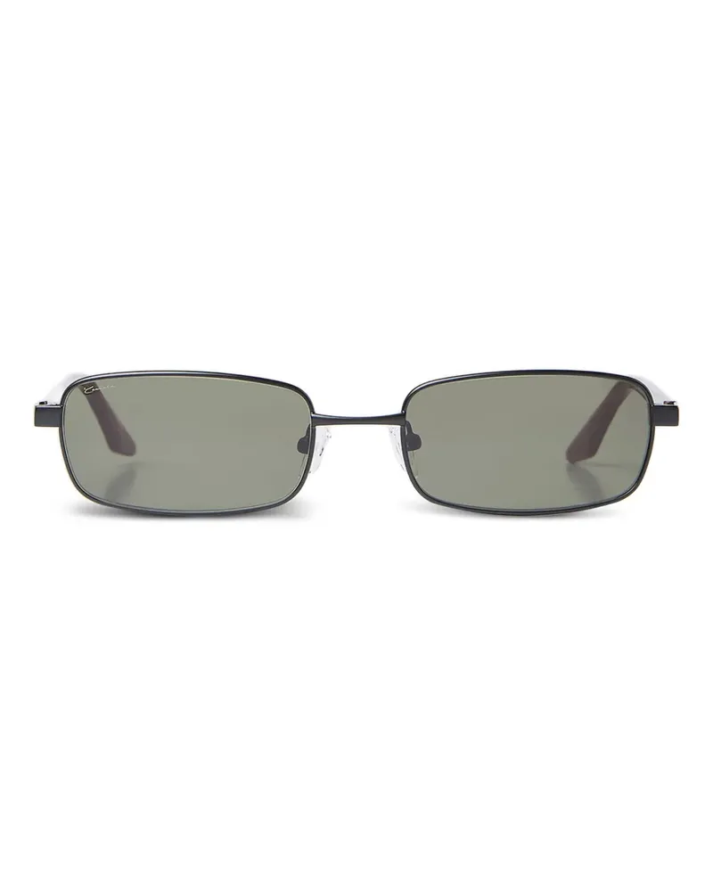 Lexon Eckige Kenny Sonnenbrille - Schwarz Schwarz